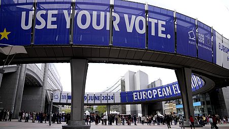 Kampagne vor der Europawahl.