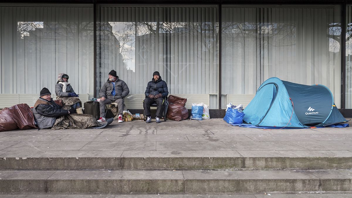 Άστεγοι στο Βέλγιο (φωτογραφία αρχείου)