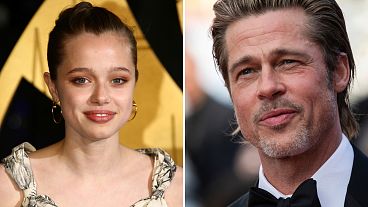 Shiloh Jolie en 2021 y Brad Pitt 