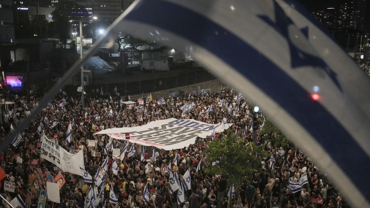 Αντικυβερνητική διαδήλωση με αίτημα τον τερματισμό του πολέμου στο Ισραήλ
