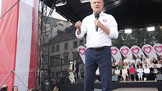 Il primo ministro polacco Donald Tusk a Varsavia, 4 giugno 2024 