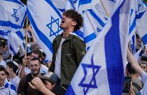 يهود إسرائيليون يشاركون في مسيرة الأعلام في القدس الشرقية المحتلة، أيار / مايو 2023 ـ أرشيف