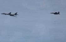 طائرات مقاتلة أمريكية وحنوب كورية تحلق فوق كوريا جالنوبية ضمن تدريبات عسكرية مشتركة ـ 5 حزيران / يونيو 2024