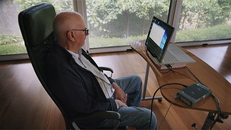 Patients with severe paralysis use Stentrode's brain-computer interface to text, email, shop, and bank online.