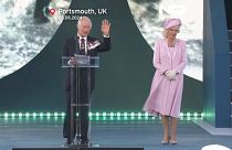 le Roi Charles III et la Reine Camilla à Portsmouth le 5 juin 2024