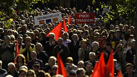 Foto de archivo: manifestación en contra del Gobierno de Pedro Sánchez