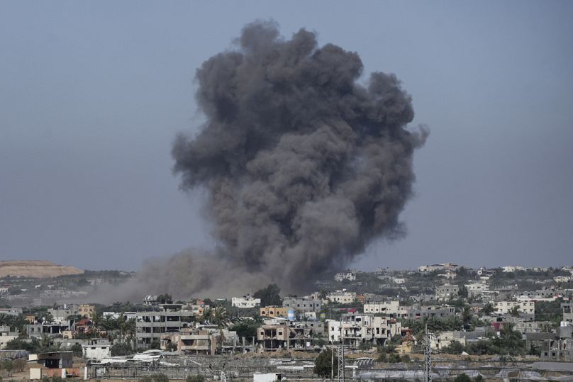 Ein israelischer Luftangriff auf Rafah.