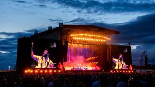 Οι Foals εμφανίζονται στο Reading Music Festival, Αγγλία, Παρασκευή, 5 Αυγούστου 2023.