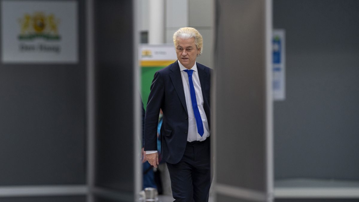 Geert Wilders del PVV, o Partito per la Libertà, uno dei partiti presi di mira dall'attacco informatico.