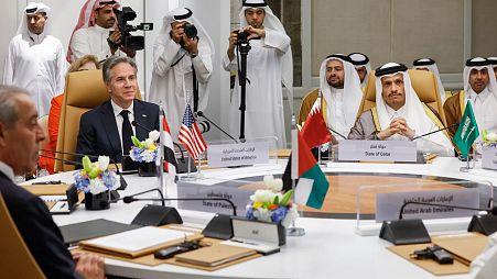 Blinken amerikai külügyminiszter az arab kormányok fórumán Szaúd-Arábiában