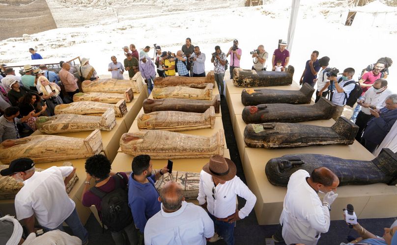 تابوت‌های مومیایی کشف‌شده در گورستان سقاره 