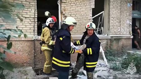 danni dopo un attacco in Ucraina