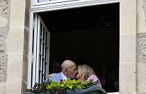 Το ζευγάρι συνολικής ηλικίας 196 ετών στο δημαρχείο του Καρεντάν