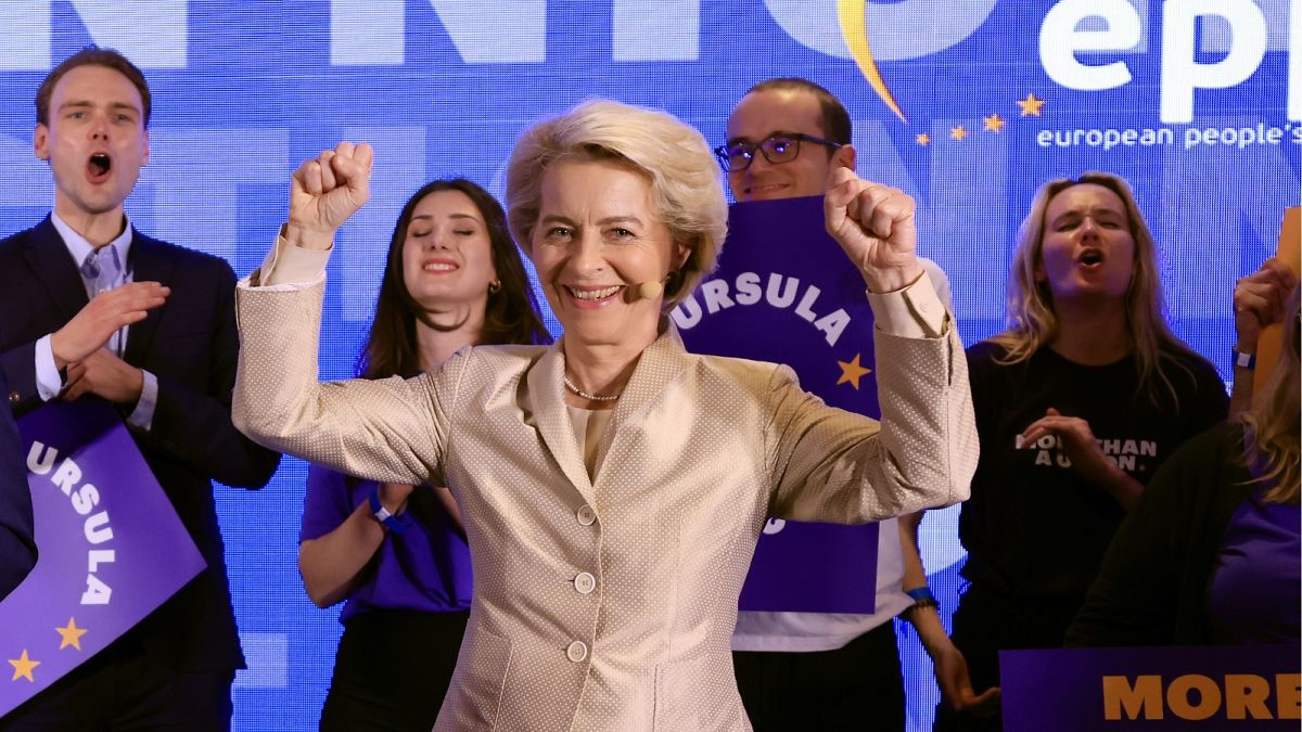 EU election results: EPP's von der Leyen extends olive branch to socialists and liberals
