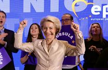 Ursula von der Leyen bizottsági elnök, az Európai Néppárt csúcsjelöltje