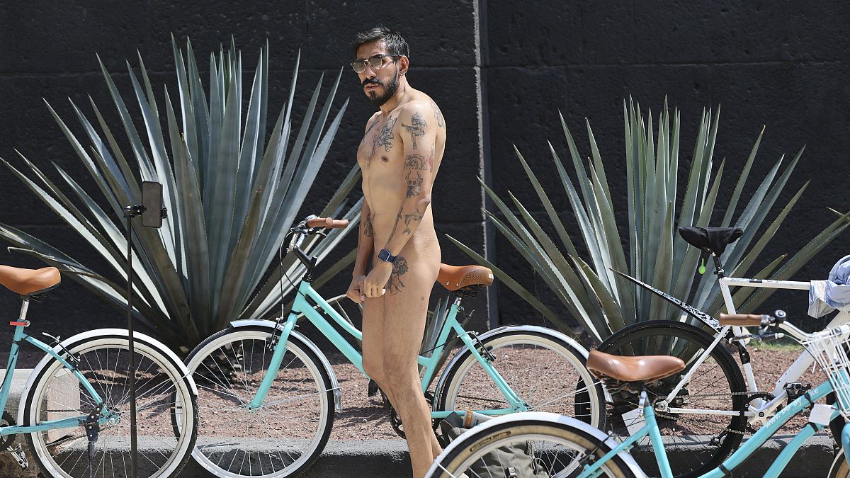 WATCH: Naked cyclists demand improved road safety thumbnail