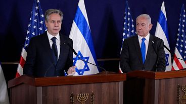 آنتونی بلینکن و بنیامین نتانیاهو (عکس از آرشیو)