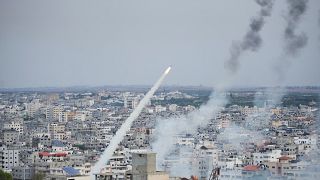 إطلاق صاروخ من القطاع على مواقع إسرائيلية في غلاف غزة. 2023/10/07