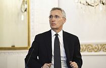 FILE - NATO Secretary General Jens Stoltenberg attends the Atlantic Council of Finland discussion event at the Presidential Palace in Helsinki, Finland, Thursday June 6, 2024.