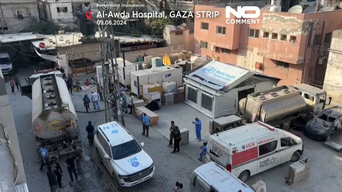 Watch: Medical supplies being transferred in the Gaza Strip thumbnail
