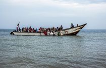 Μετανάστες σε βάρκα στις ακτές της Υεμένης - φώτο αρχείου