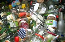 Glass packaging waste