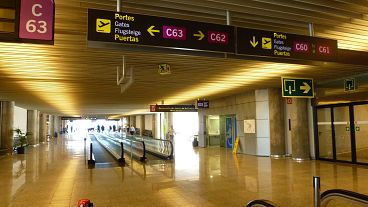 An empty Palma airport