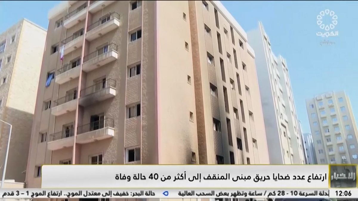 Най-малко 41 загинали при пожар в жилищна сграда в Кувейт
