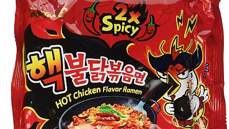 One of the flavours of spicy instant ramen now banned in Denmark.