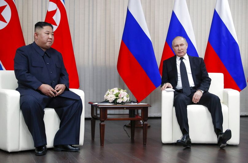Putin y Kim Jong-un durante su último encuentro en Rusia. 