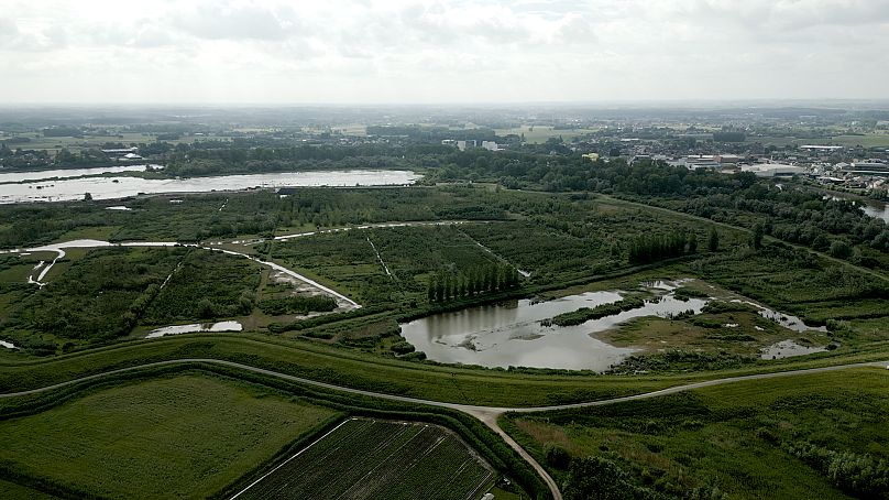 Flood control areas like this one help protect the Scheldt Valley during a storm surge