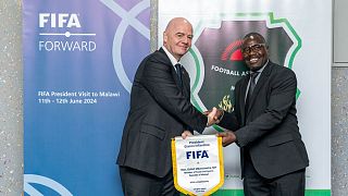 FIFA president visits Malawi for first time, offers condolences over passing of nation's VP