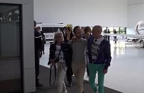Луи Арно в аэропорту Ле-Бурже, Париж, 13 июня 2024 г. Гражданин Франции прибыл после освобождения из Ирана.
