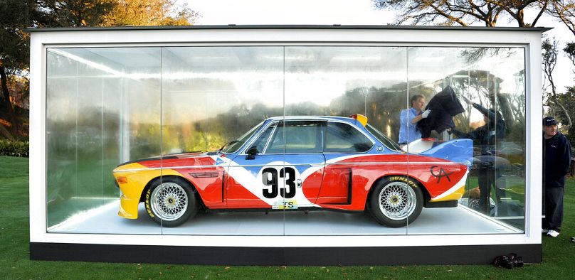 The Alexander Calder painted 1975 BMW CSL. 