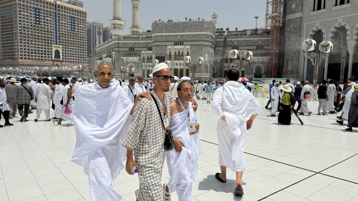 Хадж е годишното ислямско поклонение до Мека в Саудитска Арабия,