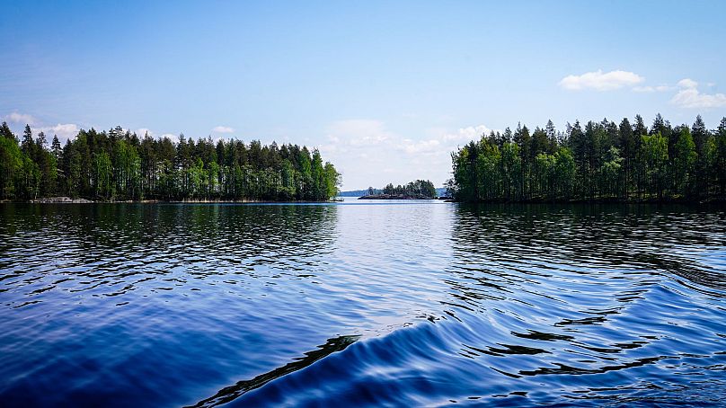Blue lakes and forest-covered rocky islands are a typical scene in Saimaa Lakeland.