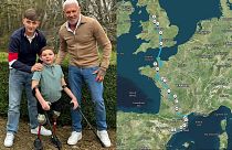 Henry Moores is walking from Manchester City Centre to Ibiza to raise money for the Tony Hudgell Foundation.