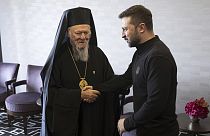 Οικουμενικός Πατριάρχης Βαρθολομαίος και Βολοντίμιρ Ζελένσκι