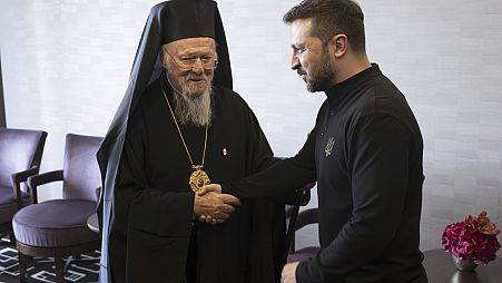 Οικουμενικός Πατριάρχης Βαρθολομαίος και Βολοντίμιρ Ζελένσκι