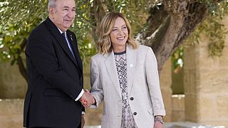 G7 : le président algérien Tebboune rencontre Giorgia Meloni