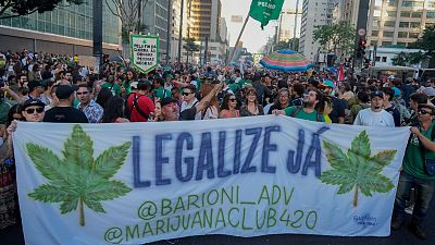 تظاهرات حامیان استفاده از ماری‌جوانا در برزیل