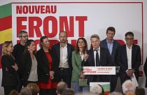 Οι ηγέτες των αριστερών κομμάτων της Γαλλίας, που έχουν συμμαχήσει σε έναν συνασπισμό γνωστό ως Νέο Λαϊκό Μέτωπο