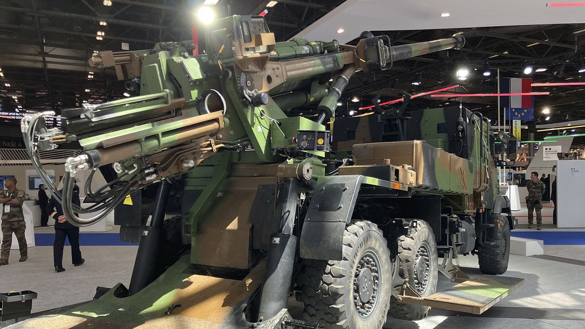 Ongoing conflicts overshadow the world’s largest arms expo in Paris