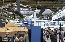 Feria armamentística de París en la que se ha prohibido la participación de Israel. 