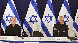 Savaş Kabinesi, muhalefet partisi lideri Benny Gantz'ın Netanyahu ve Savunma Bakanı Yoav Gallant ile birlik göstermesiyle kuruldu.