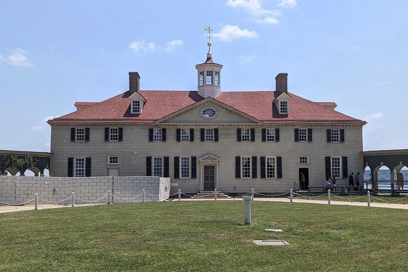 Imagen de Mount Vernon, la mansión de George Washington a orillas del río Potomac.