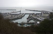Porto de Dover no Reino Unido