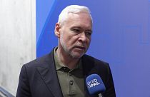 Ihor Terekhov, alcalde de Járkov, en la entrevista con 'Euronews'.