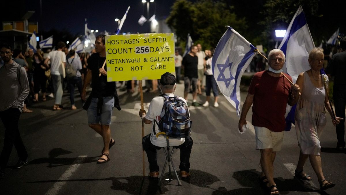 مظاهرة إسرائيلية في القدس لإعادة الأسرى 