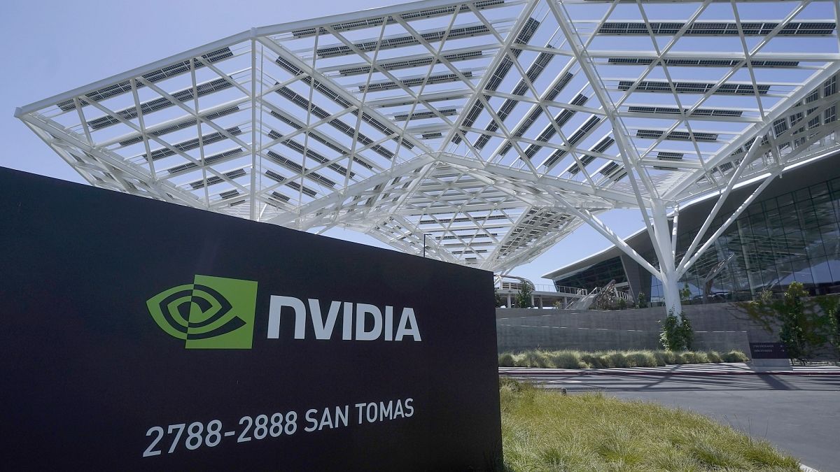 A Nvidia office building in Santa Clara, California